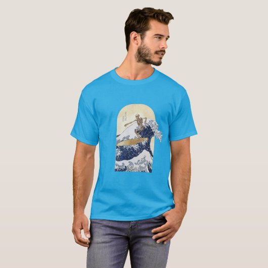 Surfeando la gran ola de kanagawa tシャツ (正面フル)