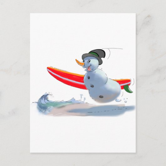sUrFeR雪だるま ポストカード (正面)