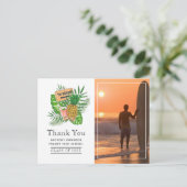 Surfer Adventure Graduation Thank You Photo ポストカード (スタンド正面)