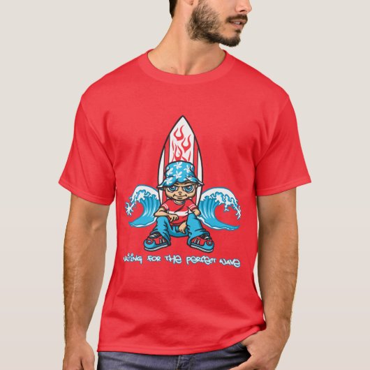 Surfer and board tシャツ (正面)