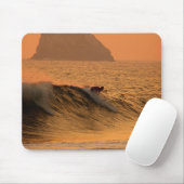 Surfer at sunset in Mexico マウスパッド (マウス)