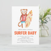 Surfer Baby | ベビーシャワーの招待状 招待状 (スタンド正面)