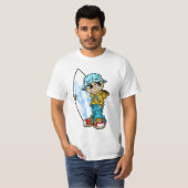 Surfer boy and his board tシャツ (正面フル)