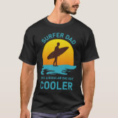 Surfer dad - Surfing Tシャツ (正面)