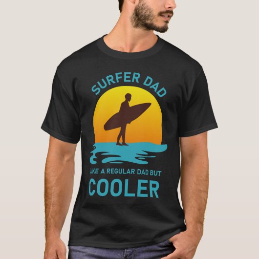 Surfer dad - Surfing Tシャツ (正面)
