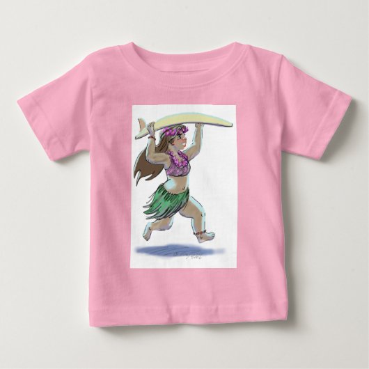 SuRfEr GiRl ベビーTシャツ (正面)