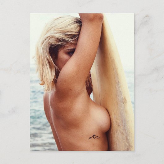 Surfer girl ☆ Beach Babe ☆ Postcard ポストカード (正面)