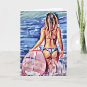 SURFER GIRL BIKINI G-STRING BLANK CARD シーズンカード (正面)