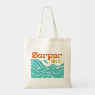 Surfer girl surfing gifts women トートバッグ