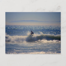 Surfer in Huntingtonビーチ,カリフォルニア葉書 ポストカード