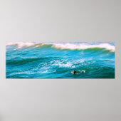 Surfer Lookin' for a Wave Poster - 12x36 ポスター (正面)