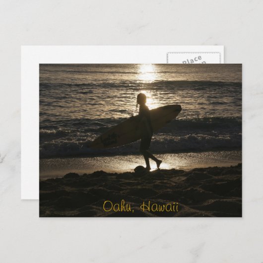 Surfer silhouette Postcard ポストカード (正面/裏面)