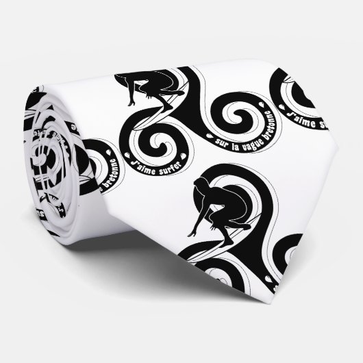 Surfer sur la abgy bretonne (version home) ネクタイ (ロール)