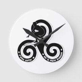 Surfer sur la abgy bretonne (version home) ラウンド壁時計