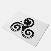 Surfer sur la vague bretonne (version homme) ドアマット (アングル)