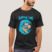 Surfer Surfboard Surfrider Waves Trex Surfing Tシャツ (正面)