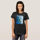 Surfer Surfing Hawaiian Waves Beach Summer Surfboa Tシャツ (正面フル)