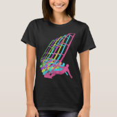 Surfer Windsurfing 80s Colors 1980s Tシャツ (正面)