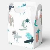 Surfers and Palm Trees Pattern フェイバーボックス (オープン)