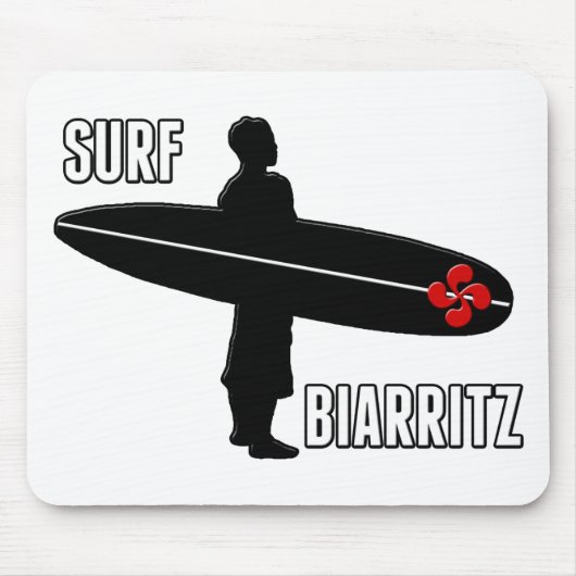 Surfeur Biarritz Basque マウスパッド (正面)