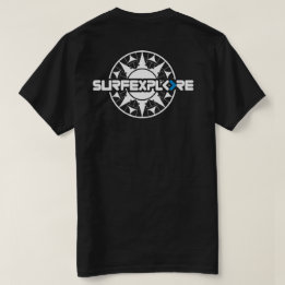 surfEXPLOREの綿のTシャツ Tシャツ