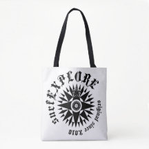 surfEXPLOREロゴショルダートートバッグ
