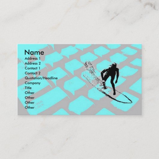 Surfin純プロフィールカード 名刺 (正面)