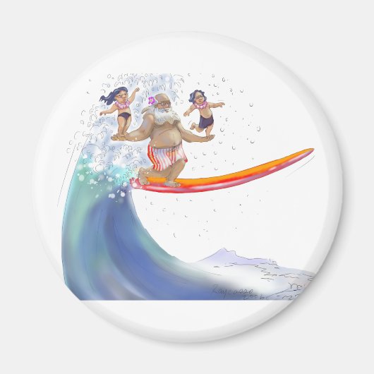 sUrFiN WiTh sAnTa マグネット (正面)