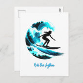 surfing ポストカード (正面/裏面)