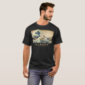 Surfing Anatolian Shepherd Kanagawa Wave Japanese  Tシャツ (正面フル)