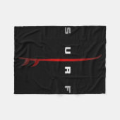 Surfing Apparel - Surfer Surf フリースブランケット (正面(横))