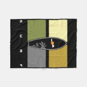 Surfing Apparel - Surfer Surf _1  フリースブランケット (正面(横))