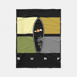 Surfing Apparel - Surfer Surf _1  フリースブランケット