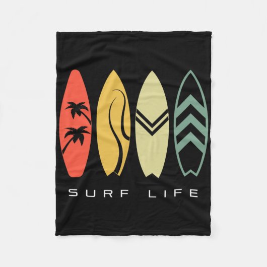 Surfing Apparel - Surfer Surf _3 フリースブランケット (正面)