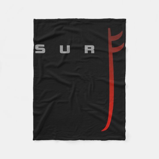 Surfing Apparel - Surfer Surf _4 フリースブランケット (正面)