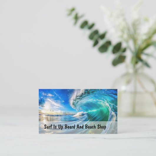 Surfing Beach Gear Business Cards 名刺 (スタンド正面)
