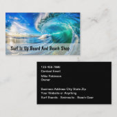 Surfing Beach Gear Business Cards 名刺 (正面/裏面)
