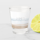 Surfing beach personalised ショットグラス (正面)