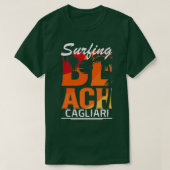 Surfing Cagliari Italy Tシャツ (デザイン正面)