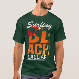 Surfing Cagliari Italy Tシャツ