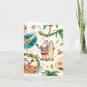 Surfing Christmas in July with SANTA CLAUS   カード (裏面)