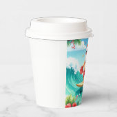 Surfing Christmas in July with SANTA CLAUS   紙コップ (右)