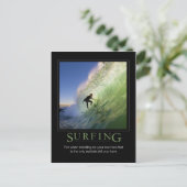 Surfing_Demotivationalポスター ポストカード (スタンド正面)