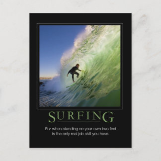 Surfing_Demotivationalポスター ポストカード