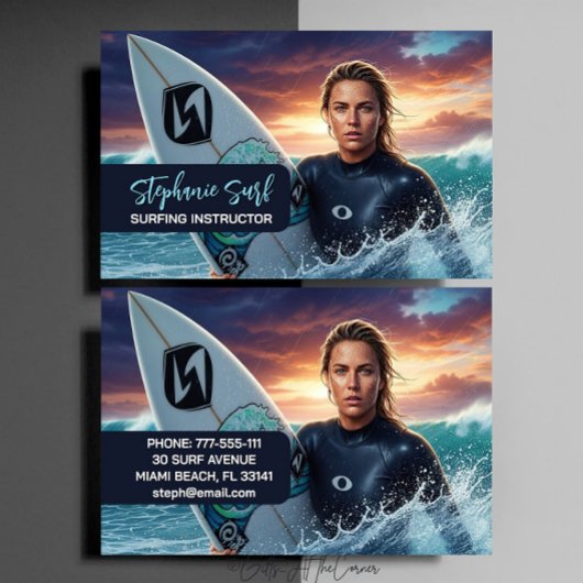 Surfing Female Instructor  名刺
