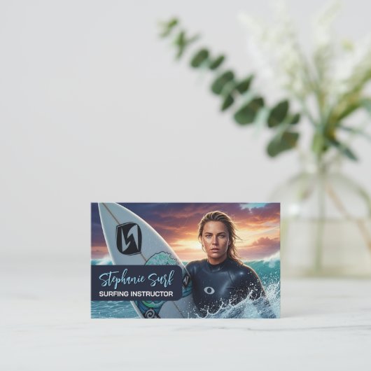 Surfing Female Instructor  名刺 (スタンド正面)