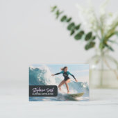 Surfing Female Instructor  Business Card 名刺 (スタンド正面)