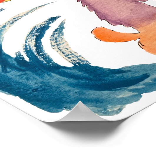 Surfing Gorilla ポスター (角)