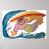 Surfing Gorilla ポスター (正面)