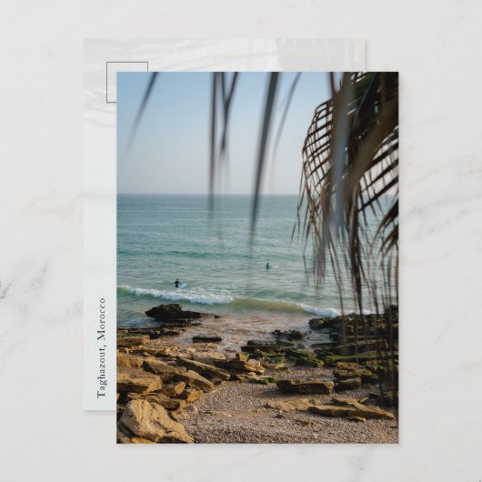 Surfing in Taghazout Morocco ポストカード (正面/裏面)